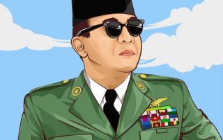 Vector Art of Soekarno Hatta First President of Indonesia. © Azhar Firman 2017